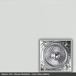 Pattern 126 Roman Medallion tin ceiling tile — Gloss White finish