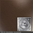 Pattern 126 Roman Medallion tin ceiling tile — Penny Vein finish