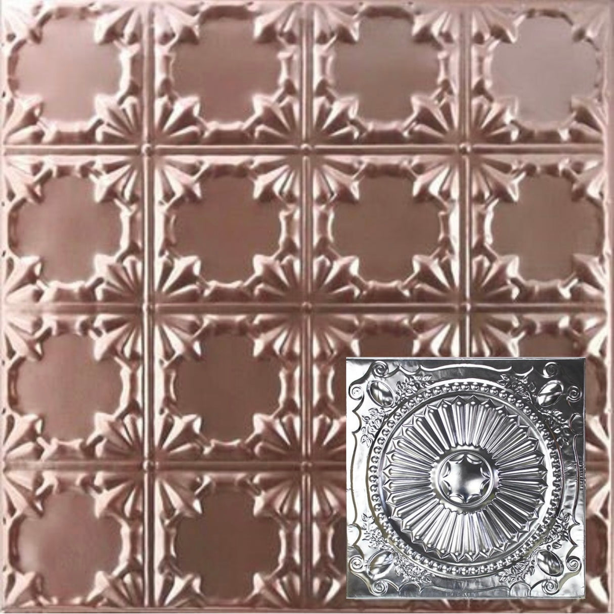 Tin Ceiling Tiles | Pattern 126 | Roman Medallion