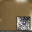 Pattern 129 Artisan Medallion tin ceiling tile — Antique Clear finish