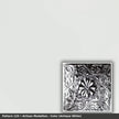 Pattern 129 Artisan Medallion tin ceiling tile — Antique White finish