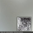 Pattern 129 Artisan Medallion tin ceiling tile — Arctic Shimmer finish