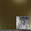 Pattern 129 Artisan Medallion tin ceiling tile — Gold Vein finish