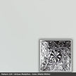 Pattern 129 Artisan Medallion tin ceiling tile — Matte White finish
