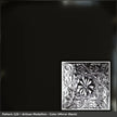 Pattern 129 Artisan Medallion tin ceiling tile — Mirror Black finish