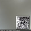 Pattern 129 Artisan Medallion tin ceiling tile — Nickel Vein finish
