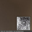 Pattern 129 Artisan Medallion tin ceiling tile — Oil-Rubbed Bronze finish