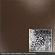 Pattern 129 Artisan Medallion tin ceiling tile — Penny Vein finish