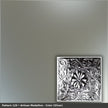 Pattern 129 Artisan Medallion tin ceiling tile — Silver finish