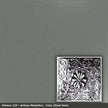 Pattern 129 Artisan Medallion tin ceiling tile — Steel Vein finish