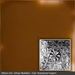 Pattern 129 Artisan Medallion tin ceiling tile — Transparent Copper finish
