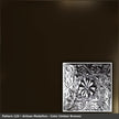 Pattern 129 Artisan Medallion tin ceiling tile — Umber Bronze finish
