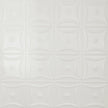 Pattern 130 Sixteen Flowers tin ceiling tile — Antique White finish
