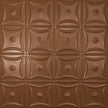 Pattern 130 Sixteen Flowers tin ceiling tile — Classic Copper finish