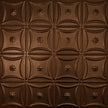 Pattern 130 Sixteen Flowers tin ceiling tile — Copper Vein finish