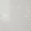 Pattern 130 Sixteen Flowers tin ceiling tile — Gloss White finish