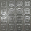 Pattern 130 Sixteen Flowers tin ceiling tile — Gun Metal Grey finish