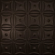 Pattern 130 Sixteen Flowers tin ceiling tile — Maple Bronze finish