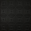 Pattern 130 Sixteen Flowers tin ceiling tile — Matte Black finish