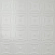 Pattern 130 Sixteen Flowers tin ceiling tile — Matte White finish
