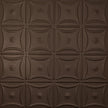 Pattern 130 Sixteen Flowers tin ceiling tile — Oil-Rubbed Bronze finish