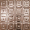 Pattern 130 Sixteen Flowers tin ceiling tile — Penny Pearl finish