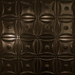 Pattern 130 Sixteen Flowers tin ceiling tile — Umber Bronze finish