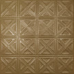 Pattern 131 Sixteen Diamonds tin ceiling tile — Antique Brass finish