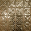 Pattern 131 Sixteen Diamonds tin ceiling tile — Antique Clear finish
