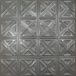 Pattern 131 Sixteen Diamonds tin ceiling tile — Gun Metal Grey finish