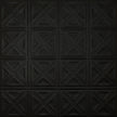Pattern 131 Sixteen Diamonds tin ceiling tile — Matte Black finish