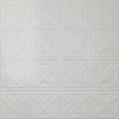 Pattern 131 Sixteen Diamonds tin ceiling tile — Matte White finish