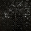 Pattern 131 Sixteen Diamonds tin ceiling tile — Mirror Black finish