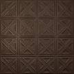 Pattern 131 Sixteen Diamonds tin ceiling tile — Oil-Rubbed Bronze finish