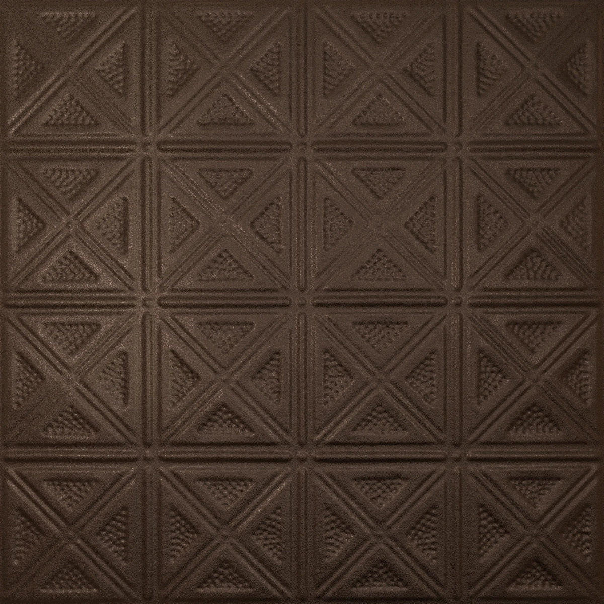 Pattern 131 Sixteen Diamonds tin ceiling tile — Oil-Rubbed Bronze finish