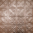 Pattern 131 Sixteen Diamonds tin ceiling tile — Penny Pearl finish