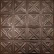 Pattern 131 Sixteen Diamonds tin ceiling tile — Penny Vein finish