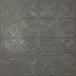 Pattern 131 Sixteen Diamonds tin ceiling tile — Steel Vein finish