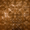 Pattern 131 Sixteen Diamonds tin ceiling tile — Transparent Copper finish