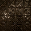 Pattern 131 Sixteen Diamonds tin ceiling tile — Umber Bronze finish