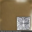 Pattern 134 Four Leaf Clover tin ceiling tile — Antique Clear finish