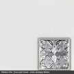 Pattern 134 Four Leaf Clover tin ceiling tile — Antique White finish