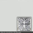 Pattern 134 Four Leaf Clover tin ceiling tile — Gloss White finish