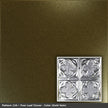 Pattern 134 Four Leaf Clover tin ceiling tile — Gold Vein finish