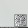 Pattern 134 Four Leaf Clover tin ceiling tile — Matte White finish