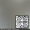 Pattern 134 Four Leaf Clover tin ceiling tile — Nickel Vein finish