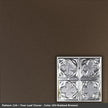 Pattern 134 Four Leaf Clover tin ceiling tile — Oil-Rubbed Bronze finish