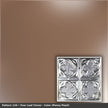 Pattern 134 Four Leaf Clover tin ceiling tile — Penny Pearl finish