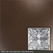 Pattern 134 Four Leaf Clover tin ceiling tile — Penny Vein finish