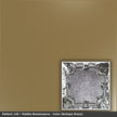 Pattern 136 Pebble Renaissance tin ceiling tile — Antique Brass finish